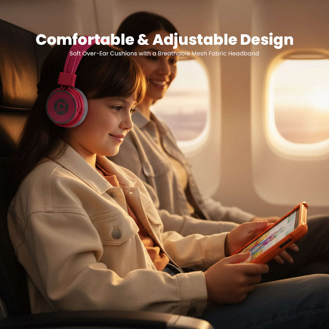Polaroid Bluetooth Headphones  Wireless Over-Ear Headphones with Microphone | Bluetooth & Wire...