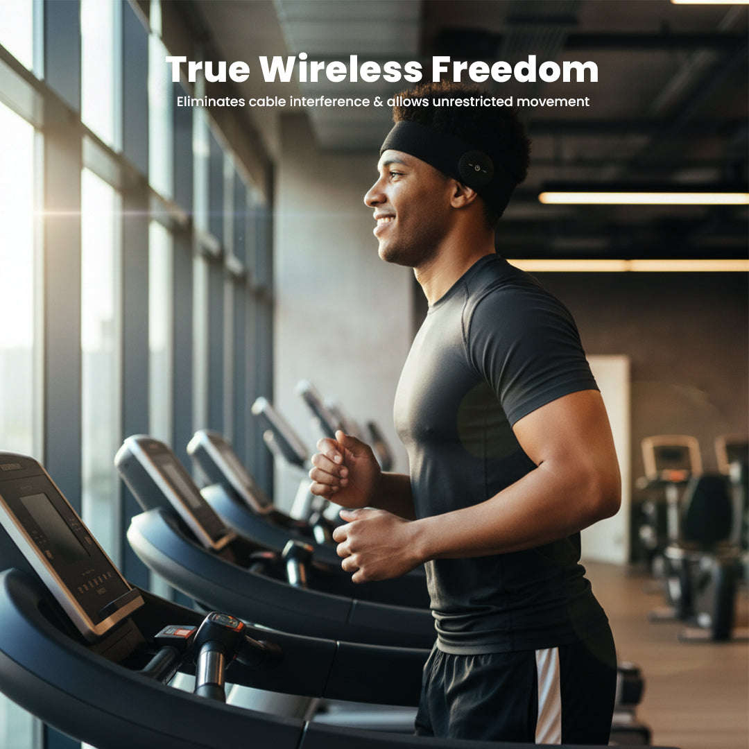 Polaroid Bluetooth Sports Headband  Wireless Bluetooth Headphones | Ultra-Light & Breathable