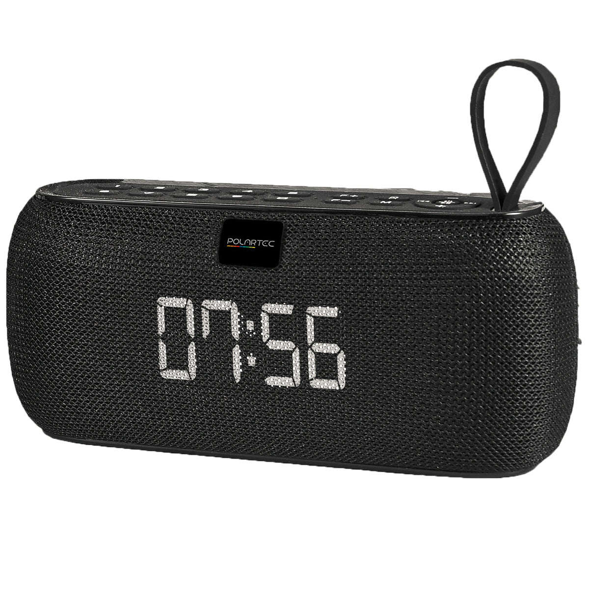 Polartec Digital Alarm Clock Bluetooth Speaker  FM Radio, Dual Speakers & TWS