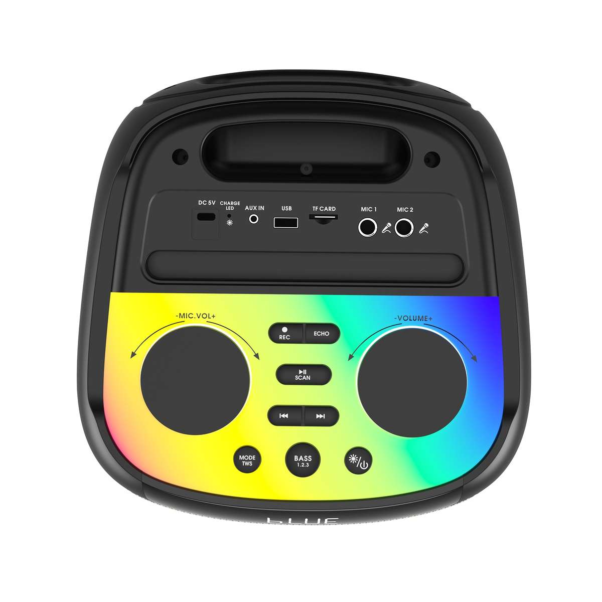 Polartec Eclipse 80W Party Speaker  Portable Bluetooth Party Speaker with LED Lights & Microph...