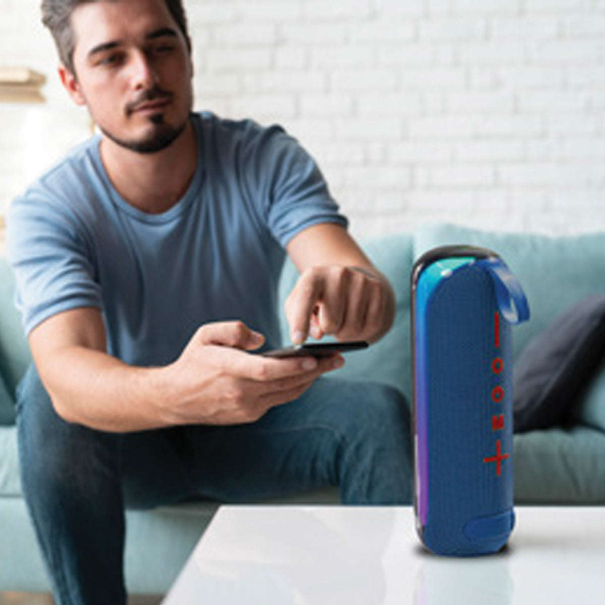 Polartec Glow Bluetooth Speaker  Portable 14W Wireless Speaker with LED Lights & TWS
