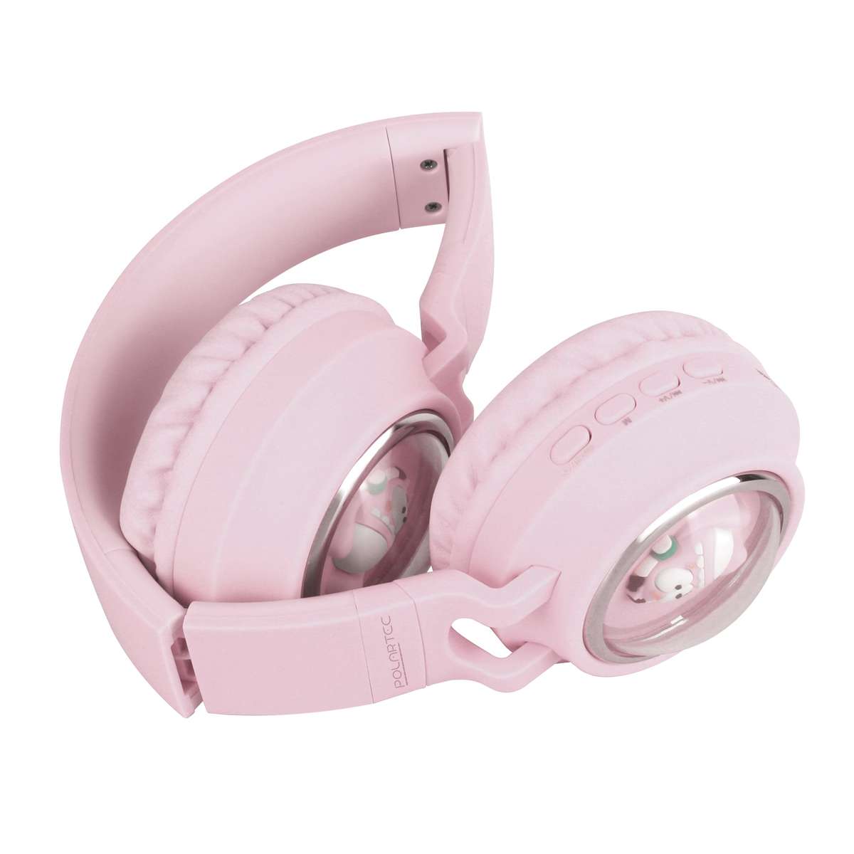 Polartec Bubble Bluetooth Headphones  Pink | Wireless Over-Ear Headphones with Bluetooth 5.3 &...