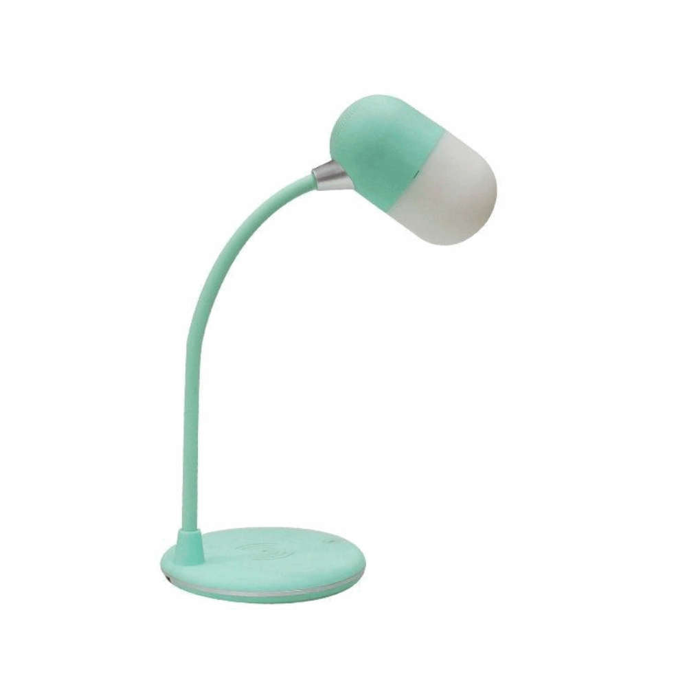 Polaroid LED Lamp, Wireless Charger & Bluetooth Speaker  3-in-1 Desk Lamp with Qi Charging