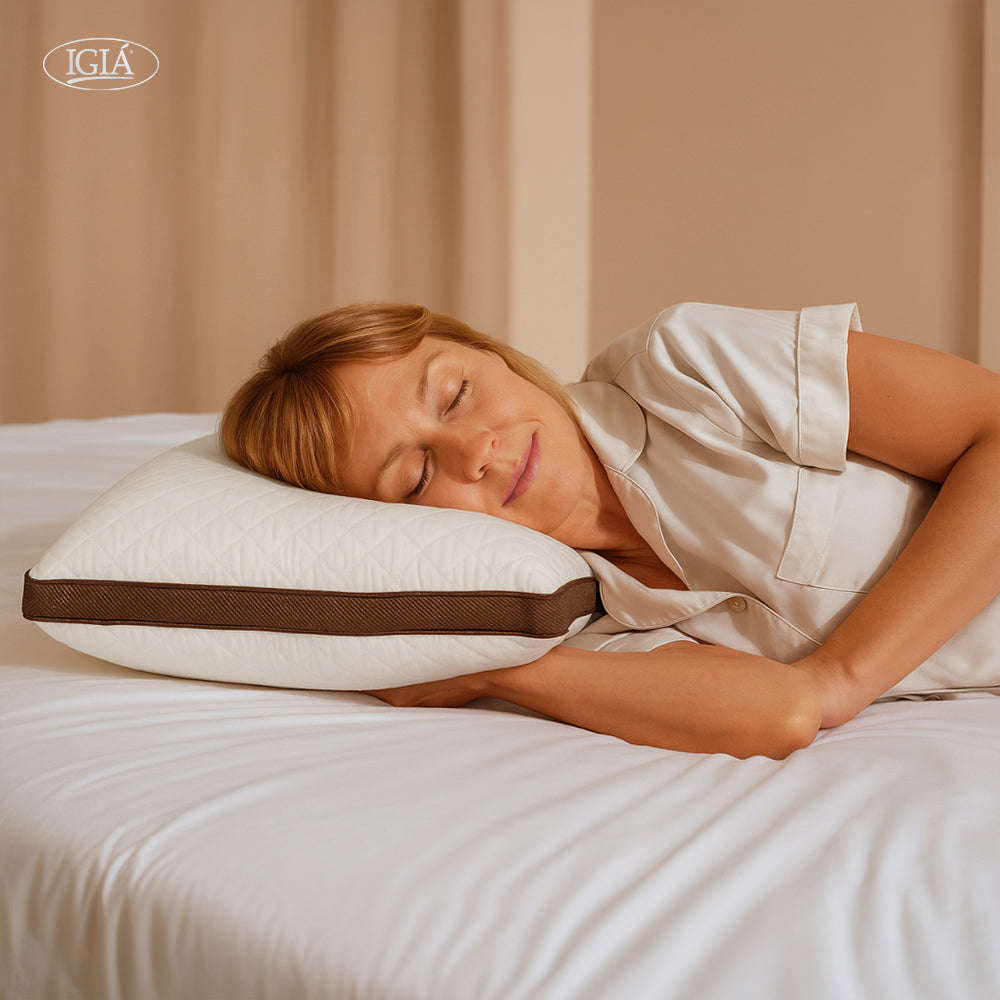 Remedy Health Goose Feather Pillow 2 Pack  Hotel Collection | Medium to Firm Support