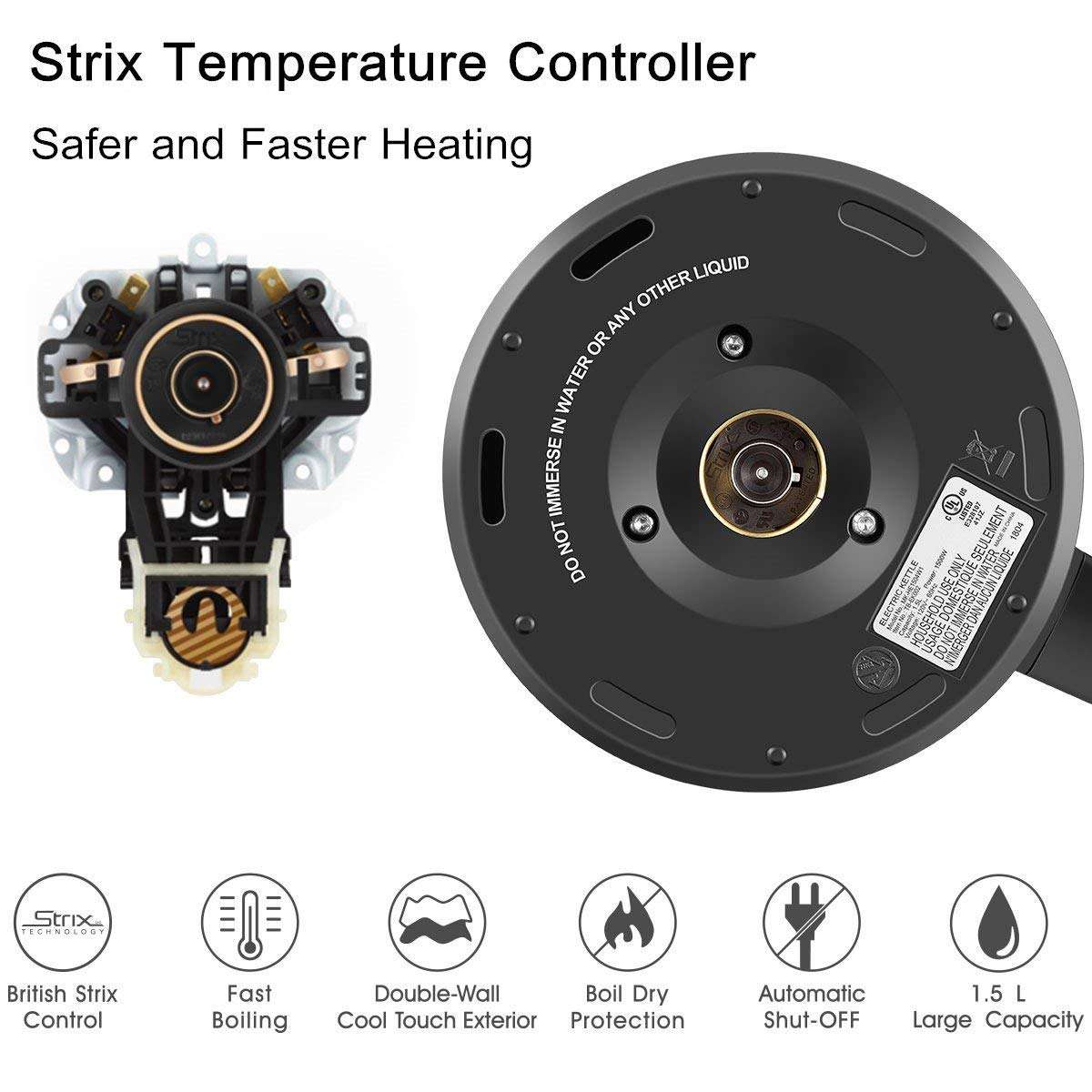 Milex New York 360 Cordless Glass Kettle