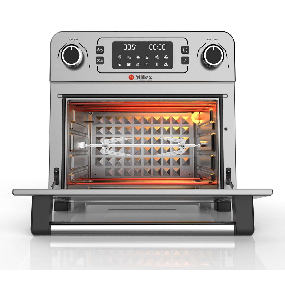 Milex - 23 litre AirFryer oven with Rotisserie