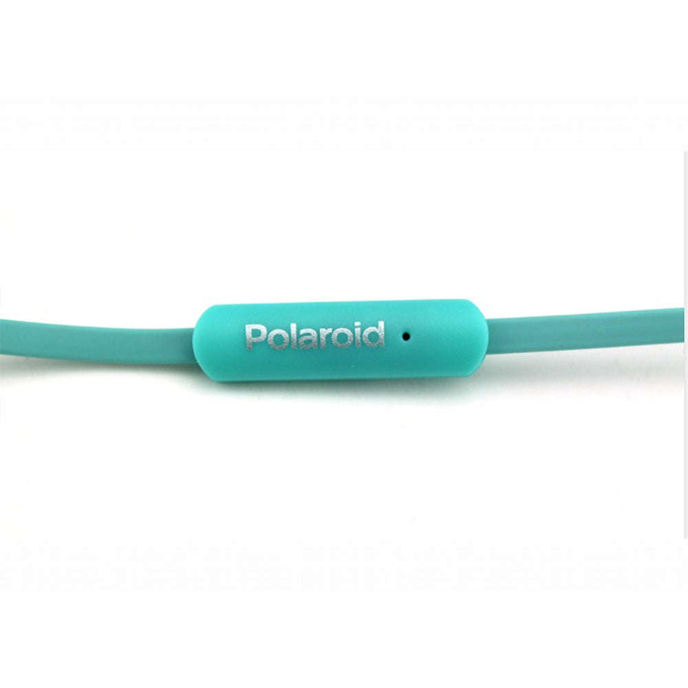 Polaroid Tangle Free Earphones - Turquoise