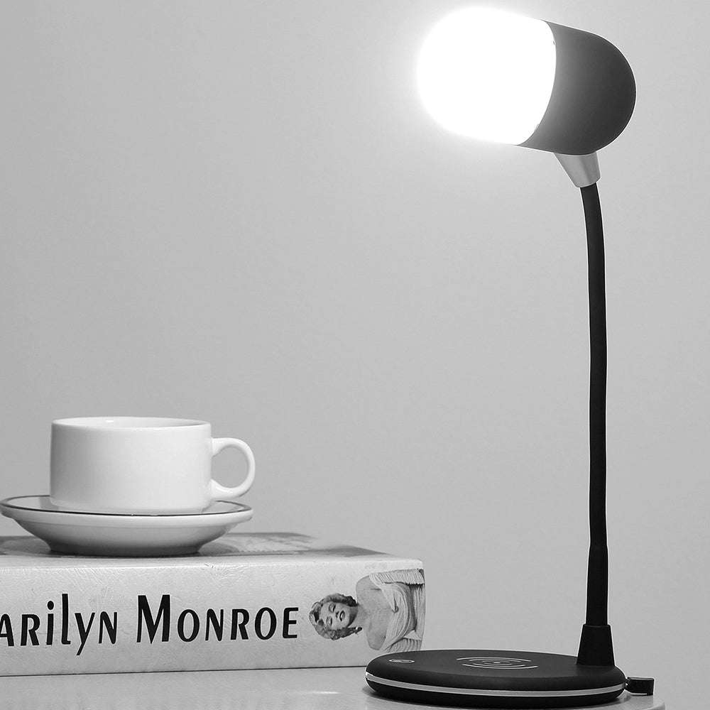 Polaroid LED Lamp, Wireless Charger & Bluetooth Speaker  3-in-1 Desk Lamp with Qi Charging