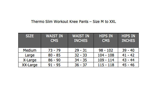 Tone Wear Thermal Workout Knee-Pants for Ladies - XX Large