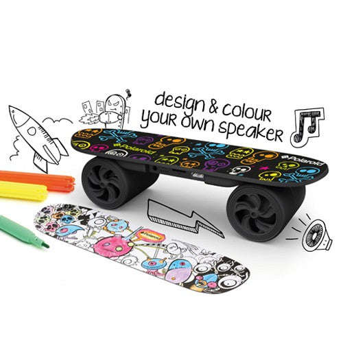 Polaroid Wireless Bluetooth Skateboard Speaker  Portable Bluetooth Speaker | Custom Colouring ...