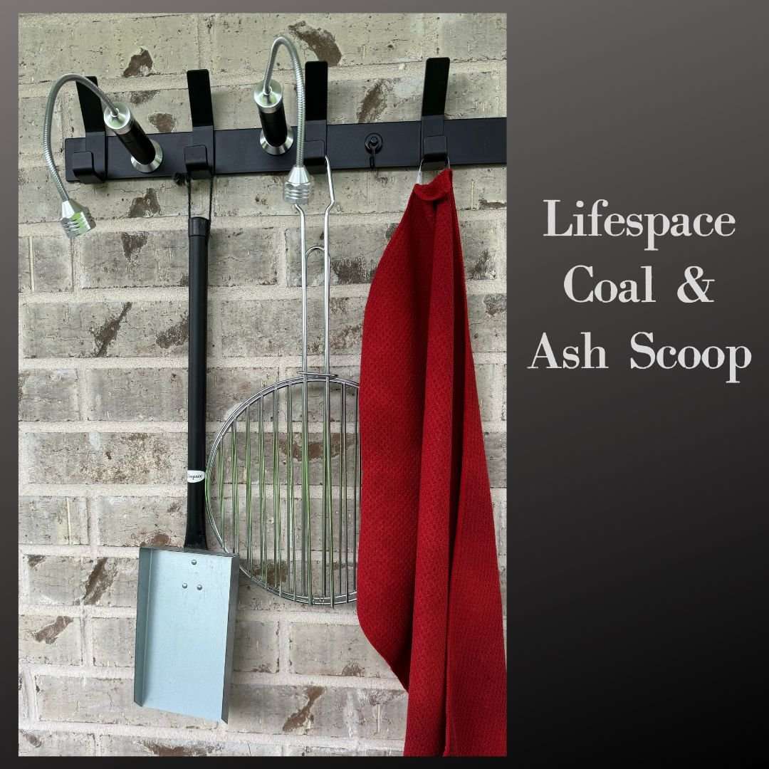 Lifespace Coal or Ash Scoop with Black Handle