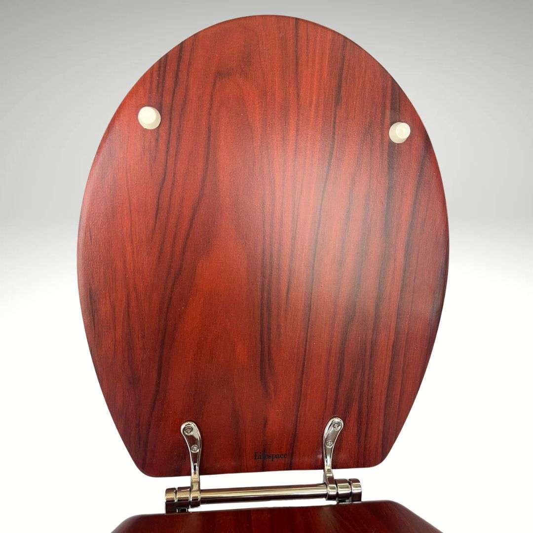 Lifespace Leading Design Premium Wood Toilet Seat - Mahogany