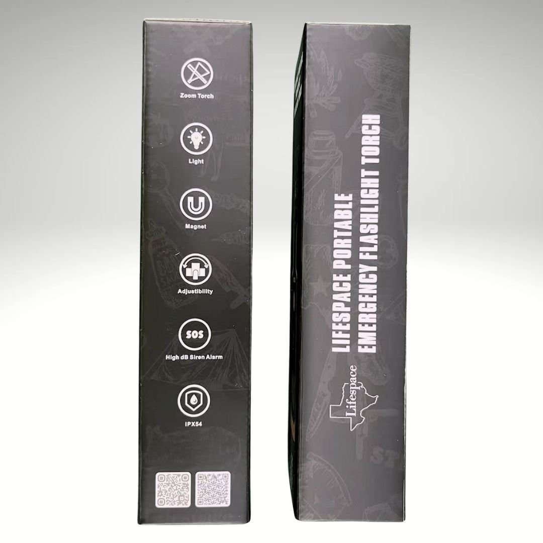 Lifespace Rechargeable Premium 3-in-1 Portable Emergency Flashlight Torch with Siren Alarm, USB C...