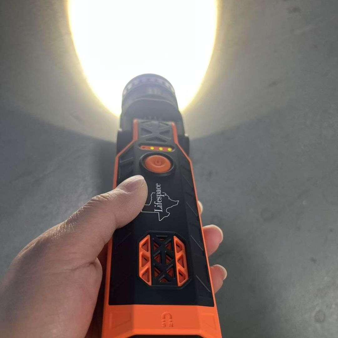 Lifespace Rechargeable Premium 3-in-1 Portable Emergency Flashlight Torch with Siren Alarm, USB C...