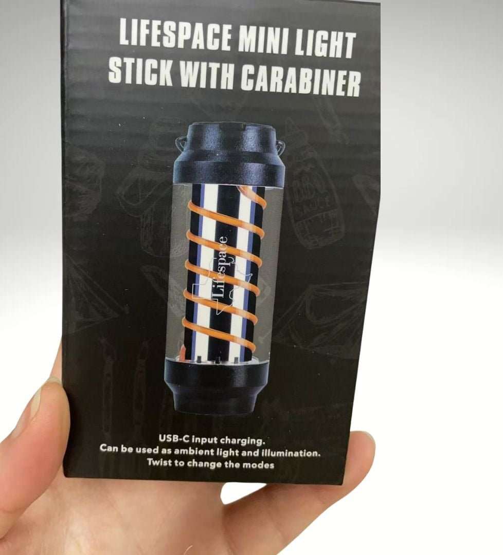 Lifespace Rechargeable Premium Mini IPX6 Light Stick with Carabiner (Set of 2)
