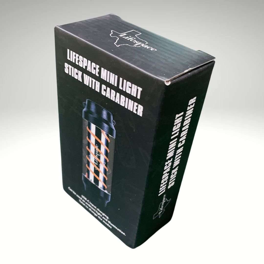 Lifespace Rechargeable Premium Mini IPX6 Light Stick with Carabiner (Set of 2)