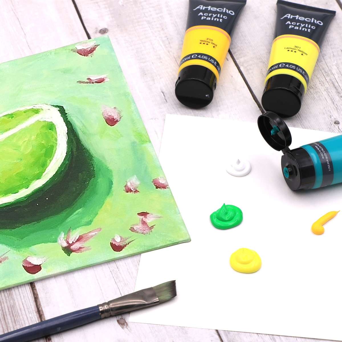 Artecho Acrylic Paint Set 20 Colours 4.05 oz/ 120ml Tube Art Paint