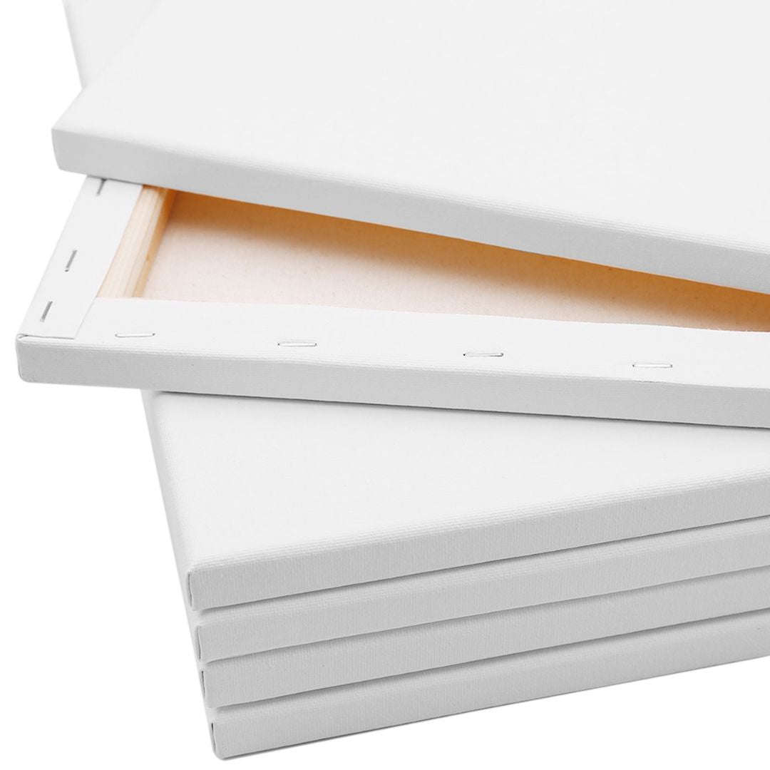 Artecho Stretched Canvas 6 Set Value Pack White - 30cm x 40cm