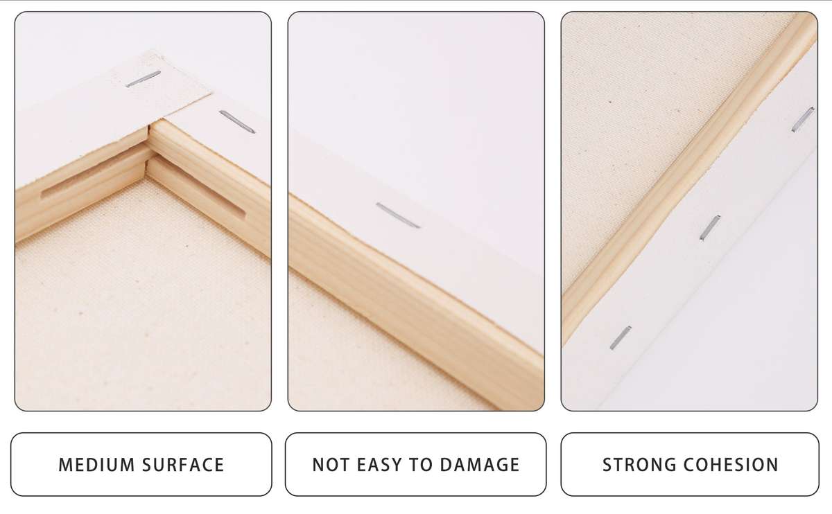 Artecho Stretched Canvas 6 Set Value Pack White - 30cm x 40cm