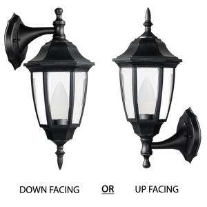 Convertible Up or Down Facing Lantern L340 BLACK