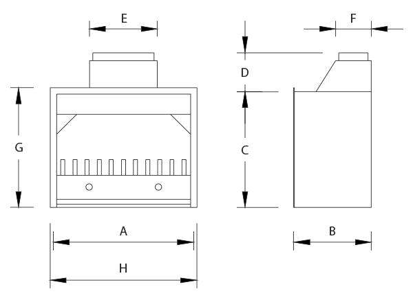 Home Fires 700 Economaster Built-In Fireplace