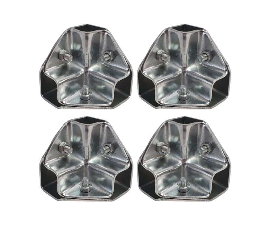 Insta-Connect No Weld DIY Connectors - Corner Joint 3 Way - 4 pack