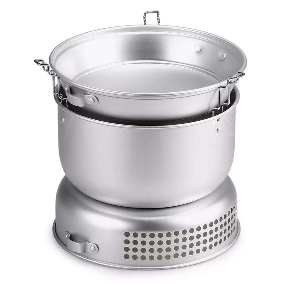 Lifespace 10 Piece Portable Camping Hiking Cook Set