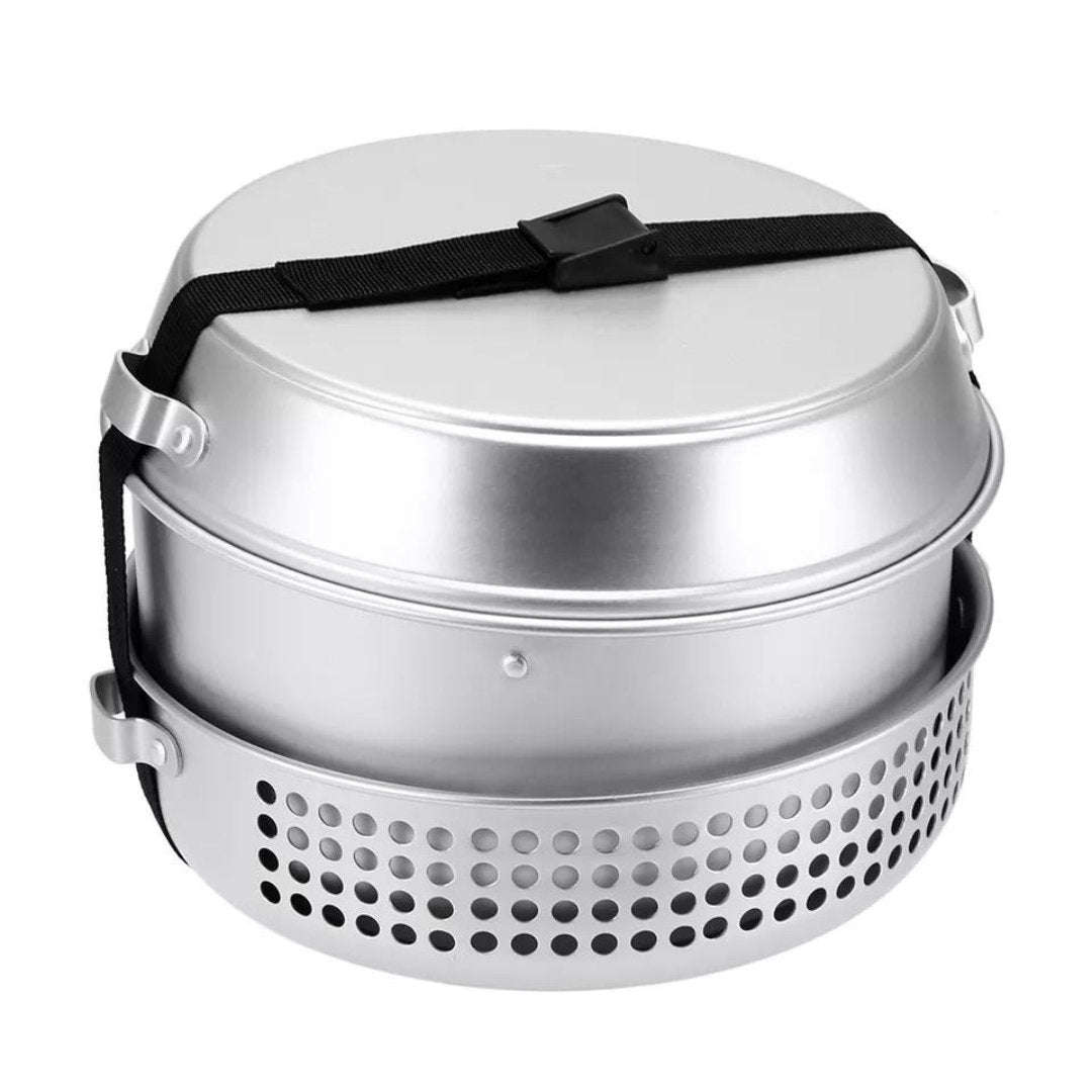 Lifespace 10-Piece Portable Camping Hiking Cook Set