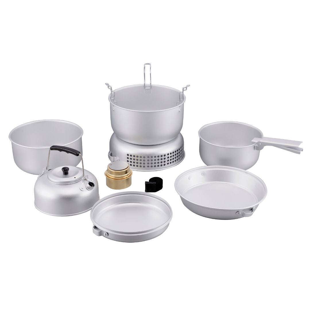 Lifespace 10-Piece Portable Camping Hiking Cook Set