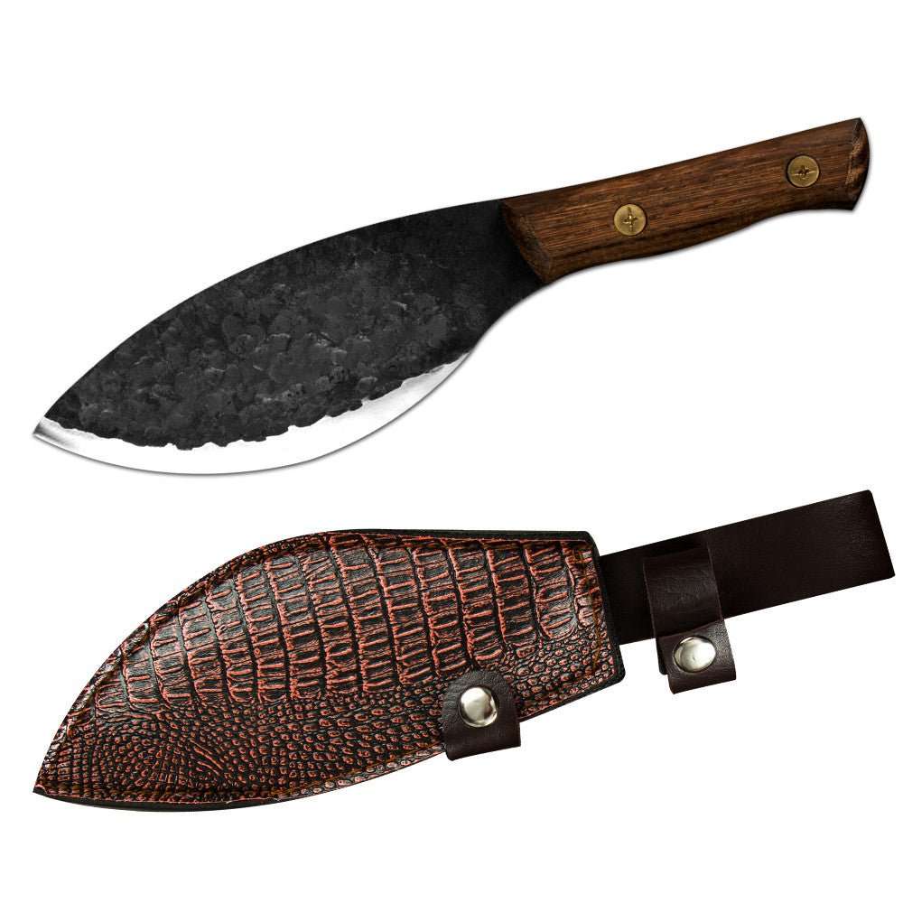 Lifespace 6,5" Hammered Black 'Dog Leg' Bone Cutter with Sheath