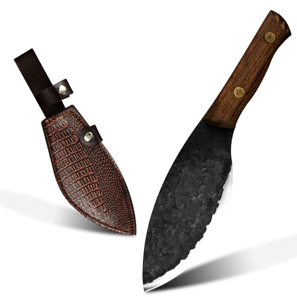 Lifespace 6,5" Hammered Black 'Dog Leg' Bone Cutter with Sheath