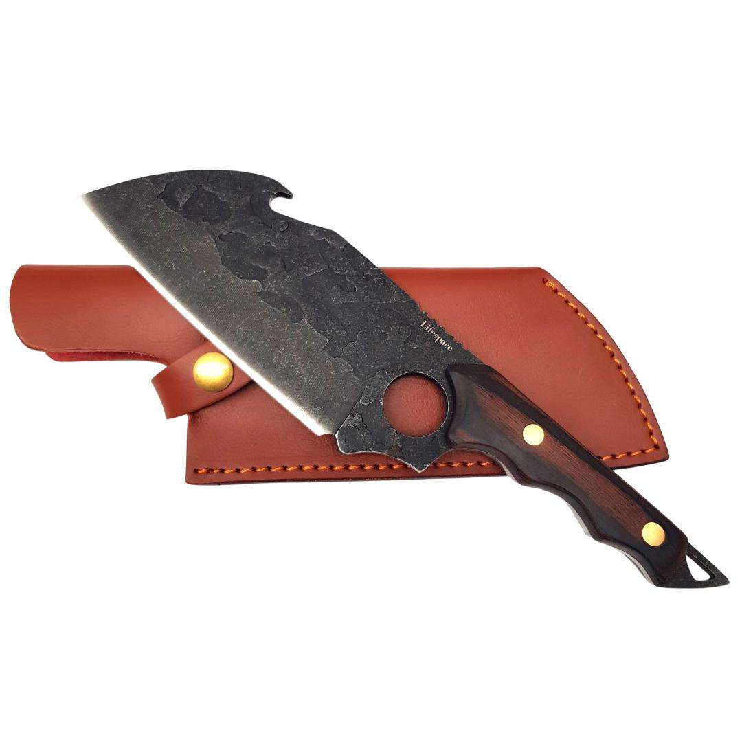 Lifespace 6,5" Hunting Cleaver with Utility Hook & Sheath