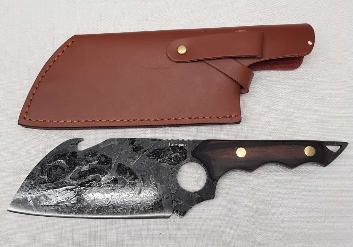 Lifespace 6,5" Hunting Cleaver with Utility Hook & Sheath