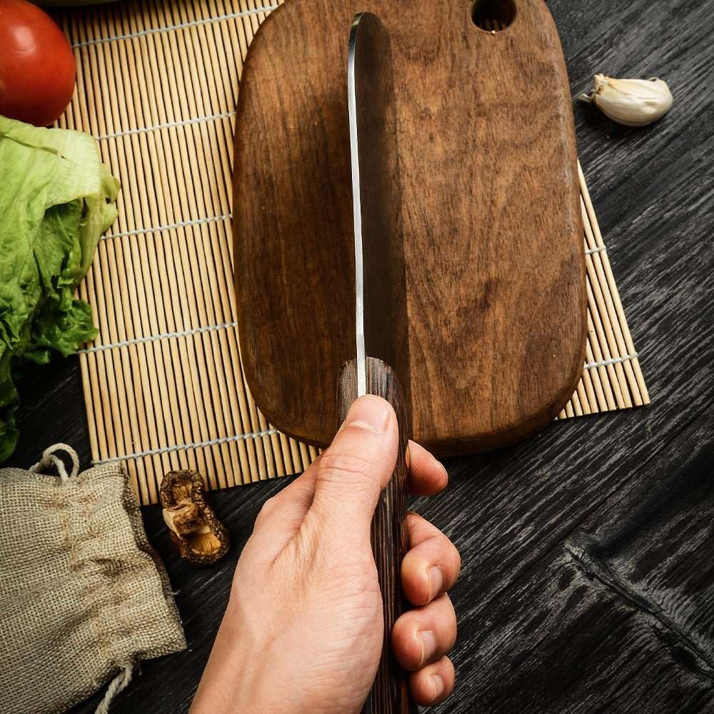 Lifespace 8" Hammered Cleaver with Curved Blade