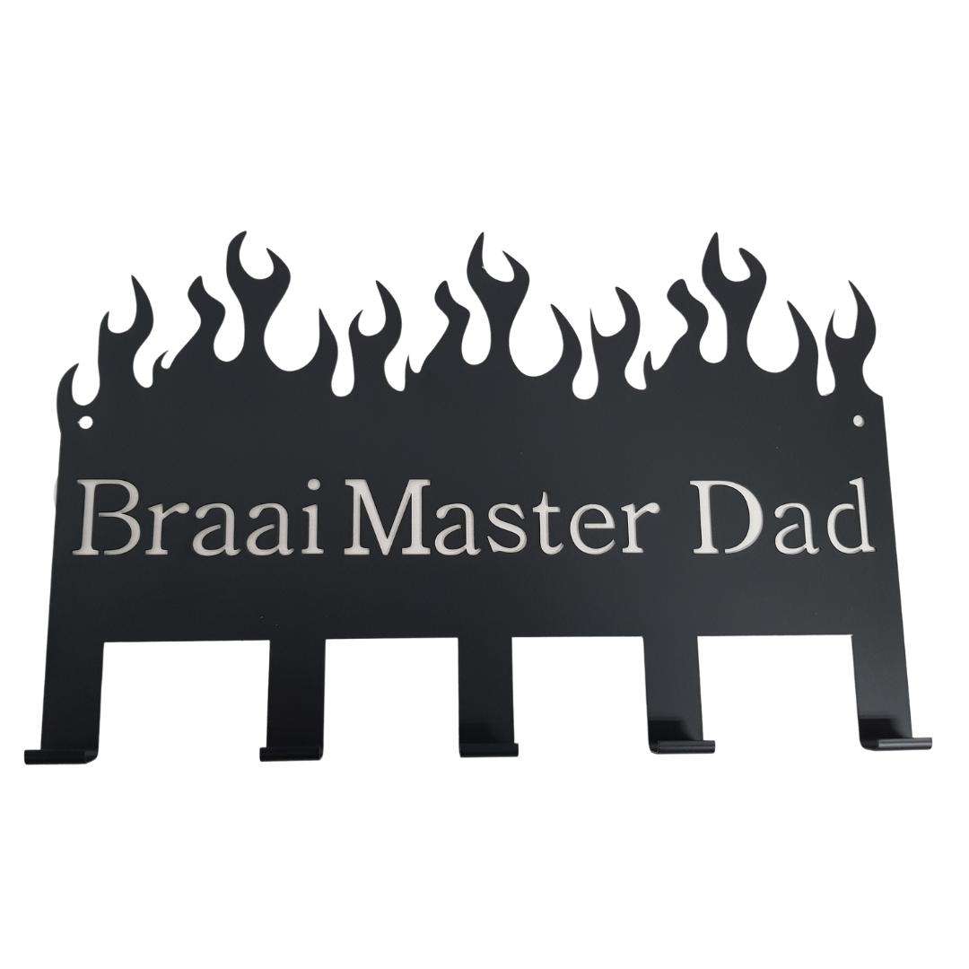 Lifespace "Braai Master Dad" Braai 5 Hook Utility Rack