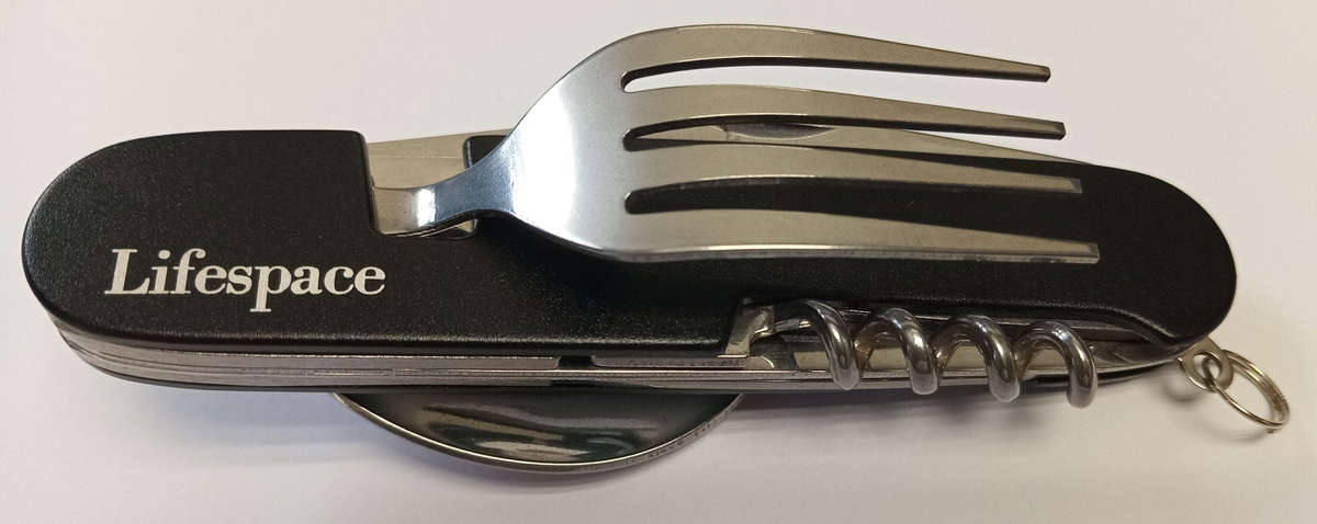 Lifespace Camping Fishing Folding Utility Cutlery Set