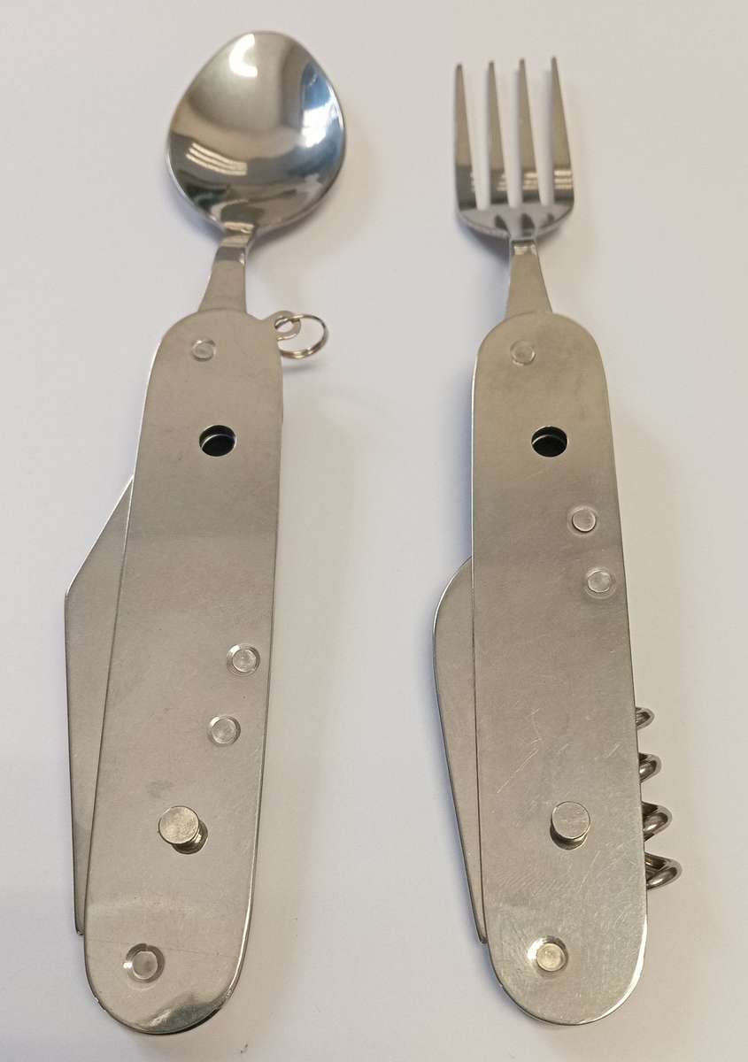 Lifespace Camping Fishing Folding Utility Cutlery Set