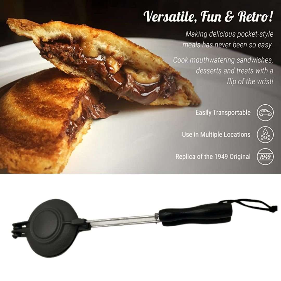 Lifespace Cast Iron Jaffle Irons - 2 pack