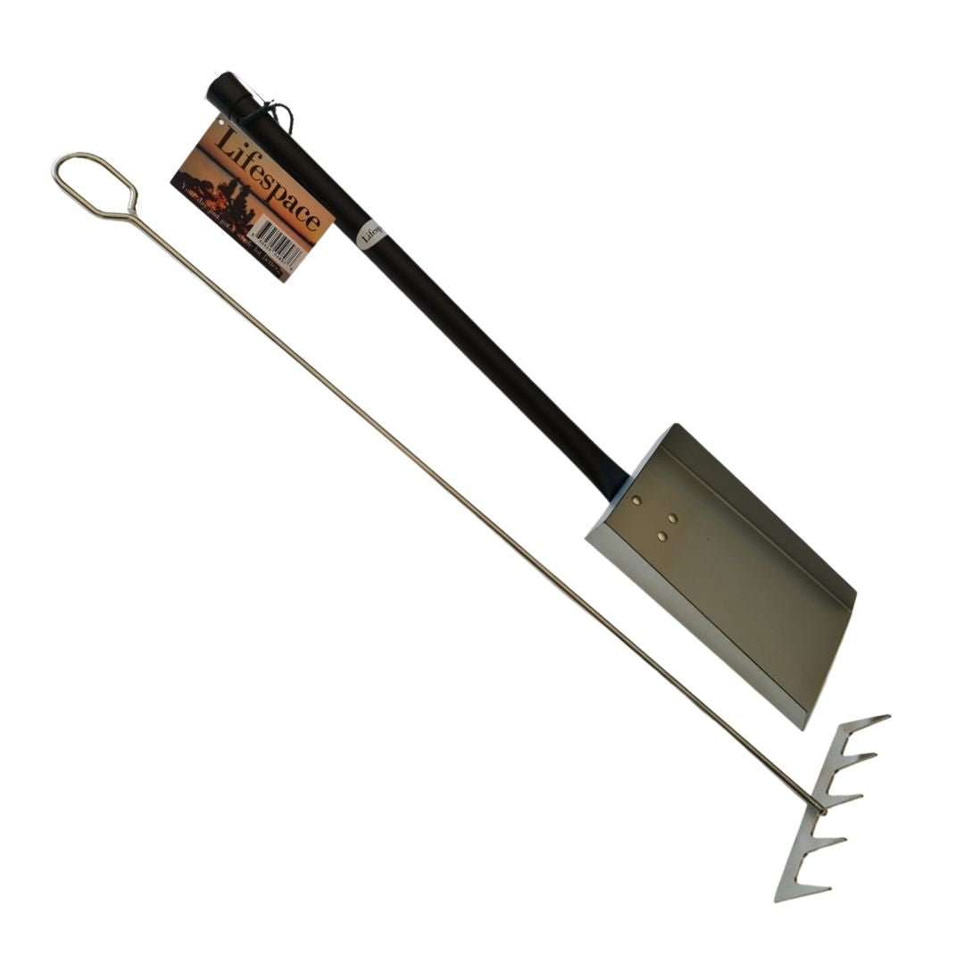 Lifespace Coal Scoop & Rake Combo - 2 pack