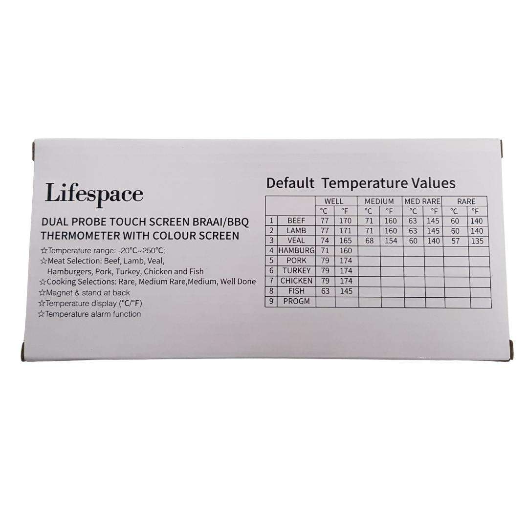 Lifespace Dual Probe Touch Screen Thermometer
