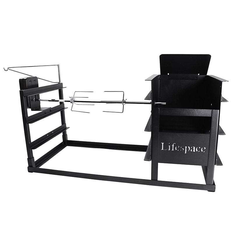 Lifespace Ember Maker Braai & Grid w/ Potjie Hook & Rotisserie Bracket