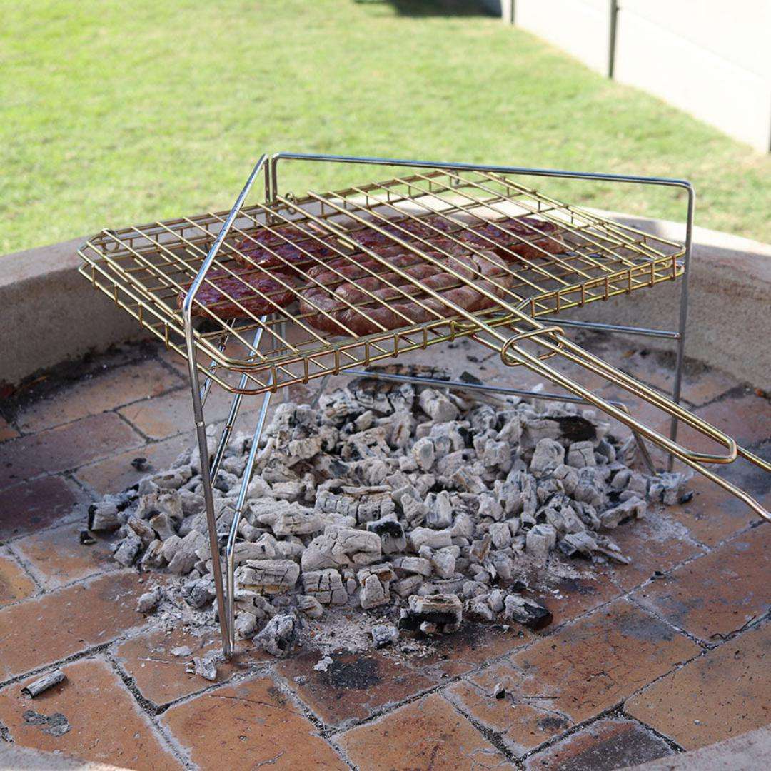 Lifespace Folding Multi Level Grid Stand - Chrome