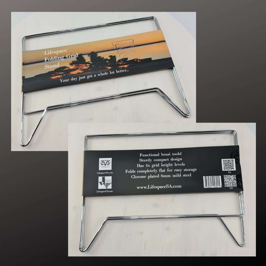 Lifespace Folding Multi Level Grid Stand - Chrome