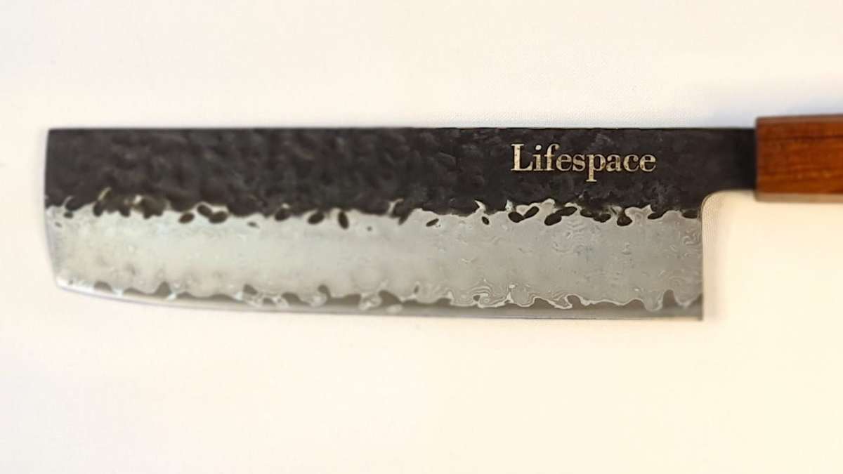 Lifespace Hand Forged Japanese 'Nakiri' vg10 Damascus Bunka Cleaver in Gift Box