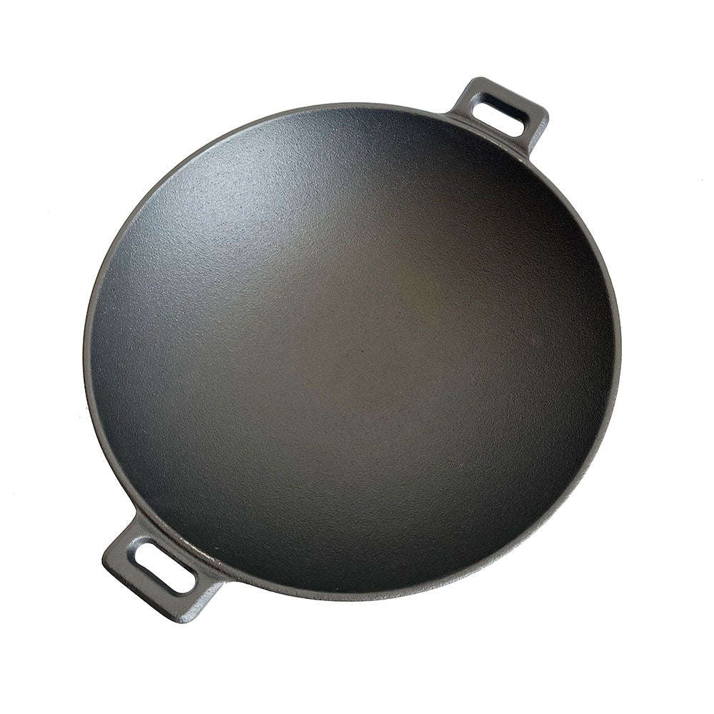 Lifespace Cast Iron Wok - 31cm x 31cm