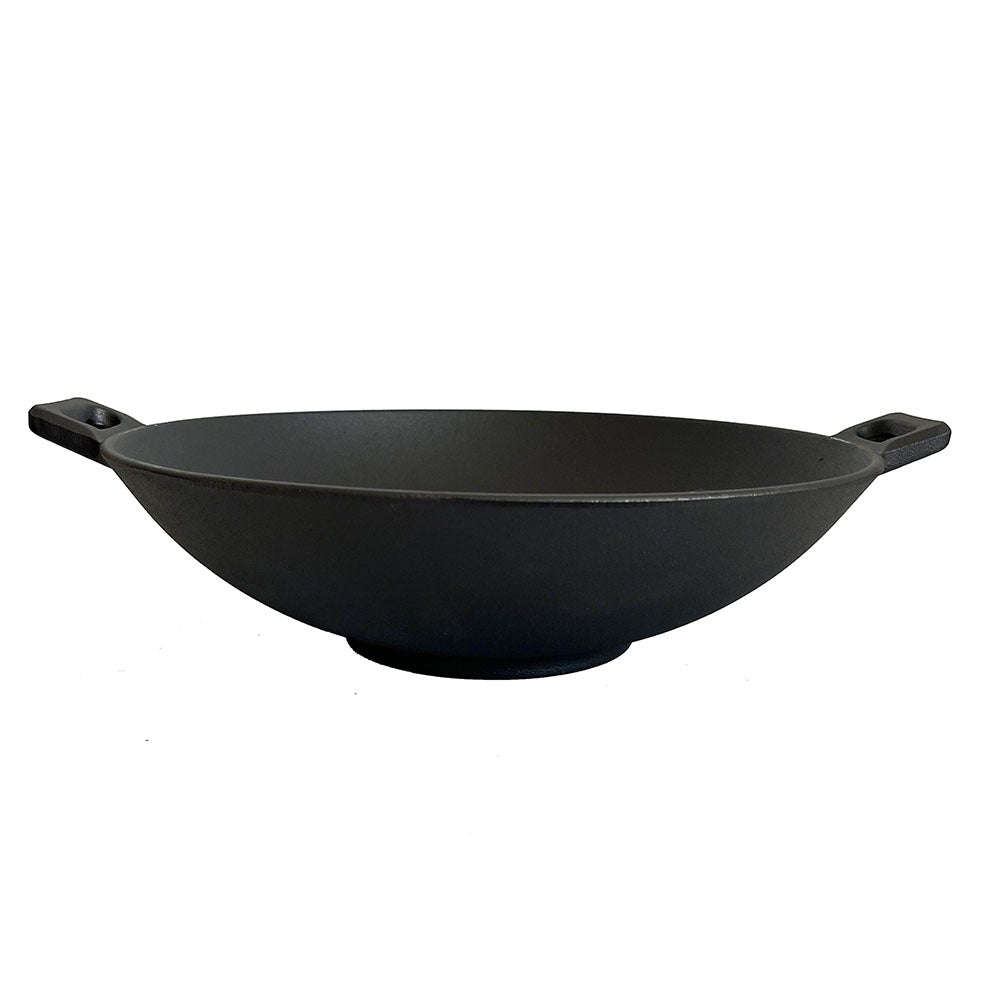 Lifespace Cast Iron Wok - 31cm x 31cm