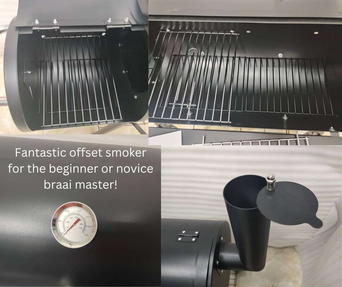 Lifespace Compact Offset Barrel Smoker & Braai - Assembled Unit Available in Cape Town