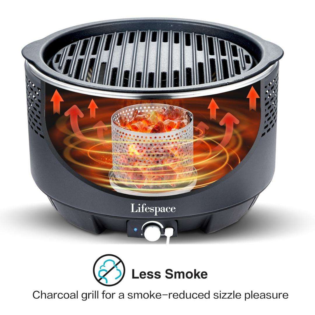 Lifespace Portable Charcoal Braai with FREE Dome Lid & Carry Bag