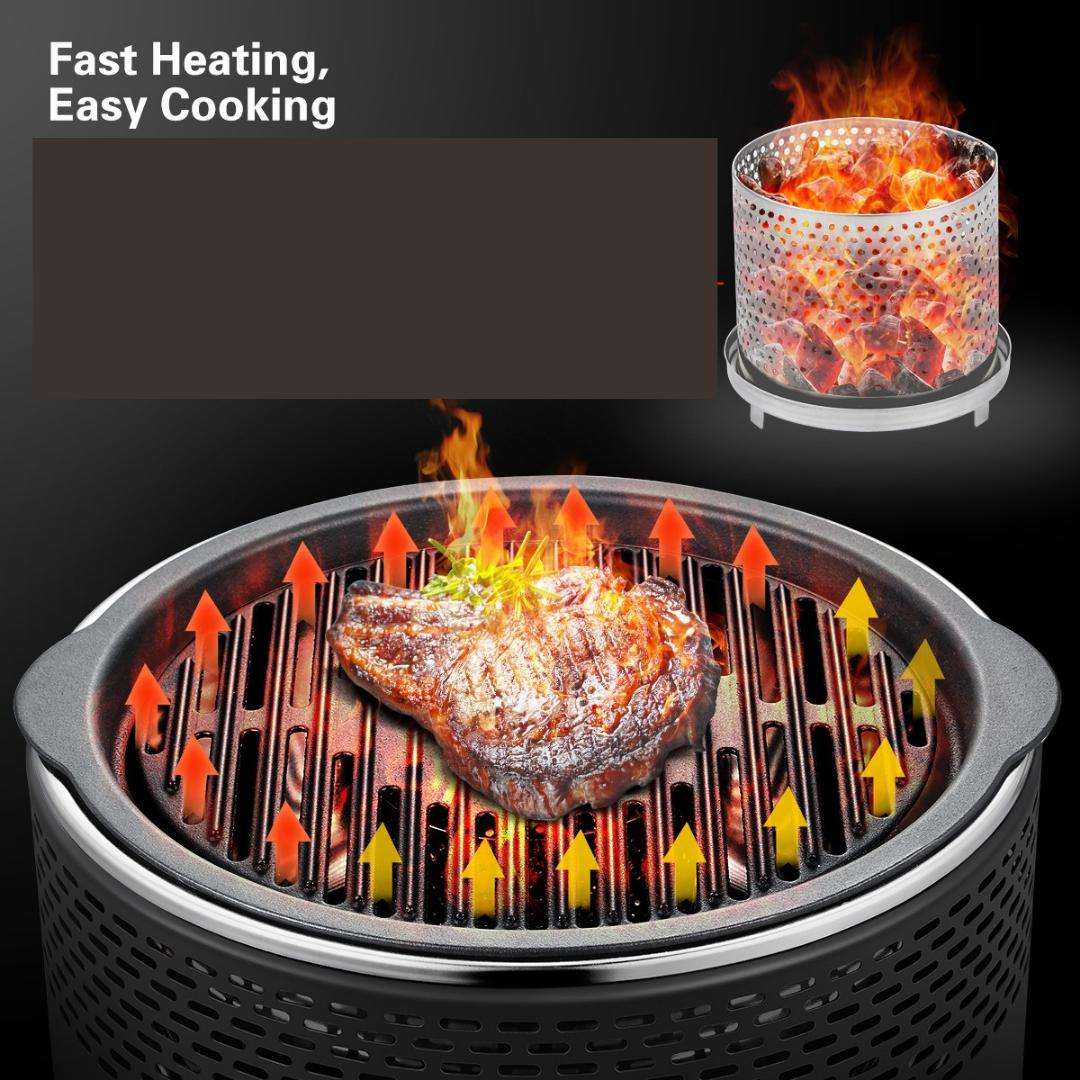 Lifespace Portable Charcoal Braai with FREE Dome Lid & Carry Bag