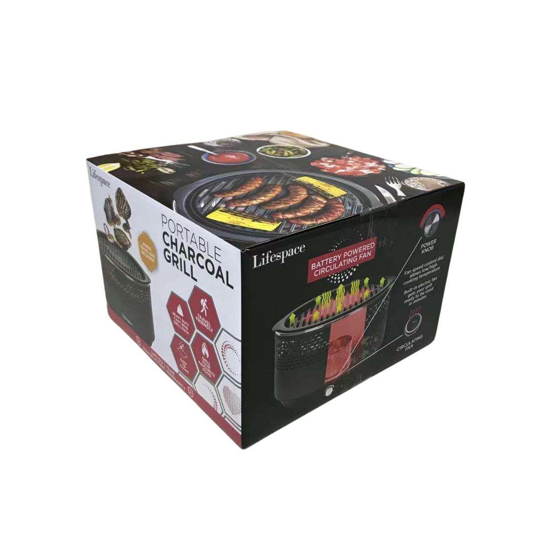 Lifespace Portable Charcoal Braai with FREE Dome Lid & Carry Bag